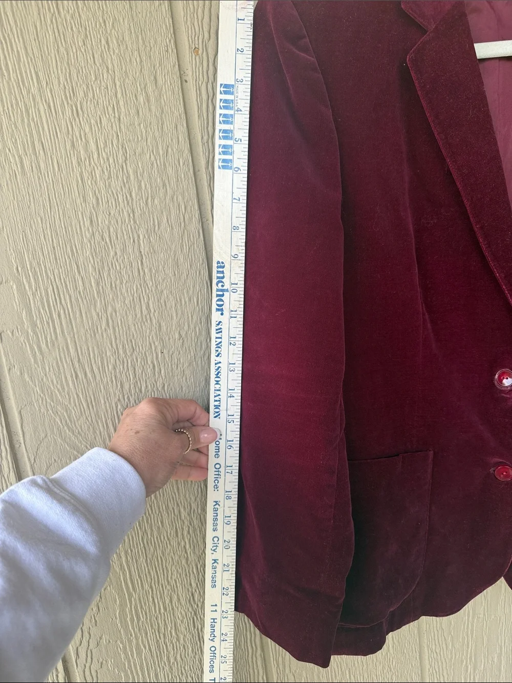 Vintage Dillards 900 West Velvet Feel Women's Blazer Jacket - Burgundy